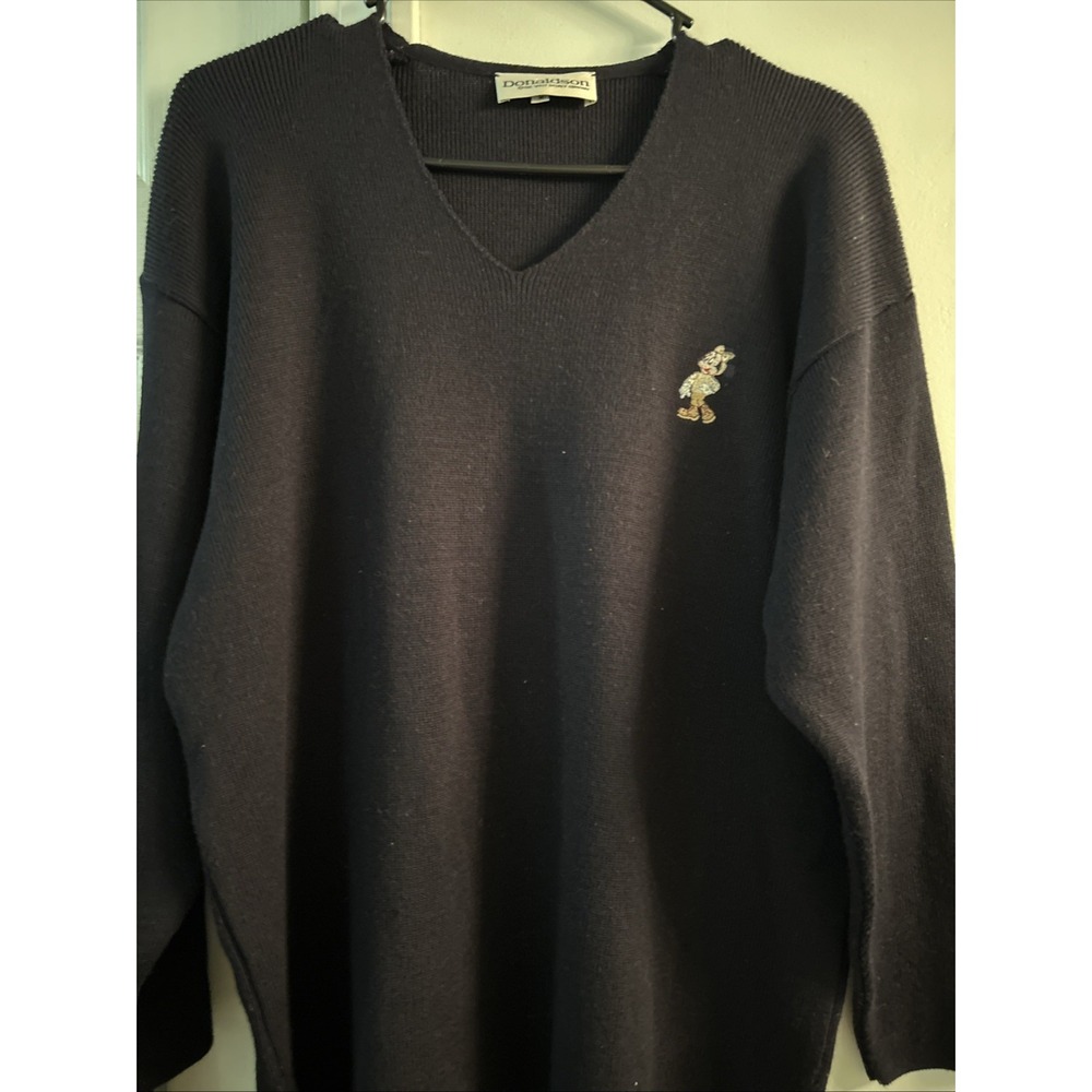 Vintage Disney Donaldson V Neck Minnie Mouse Sweater Size Women's‎ Medium
